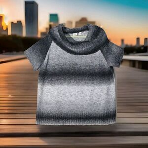 Cato's Knit Sweater Top Plus Size 22/24W Cowl Neck Short Sleeve School Work Chic